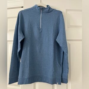 Tasc Performance Men’s ¼ zip, BNWT Small
Chambray Heather,Fleece & French Terry